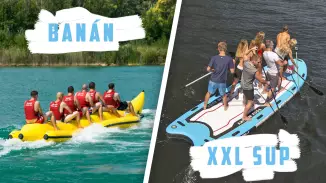 Vizes kaland Banán + SUPozás 4-6 főnek Budapest szélén